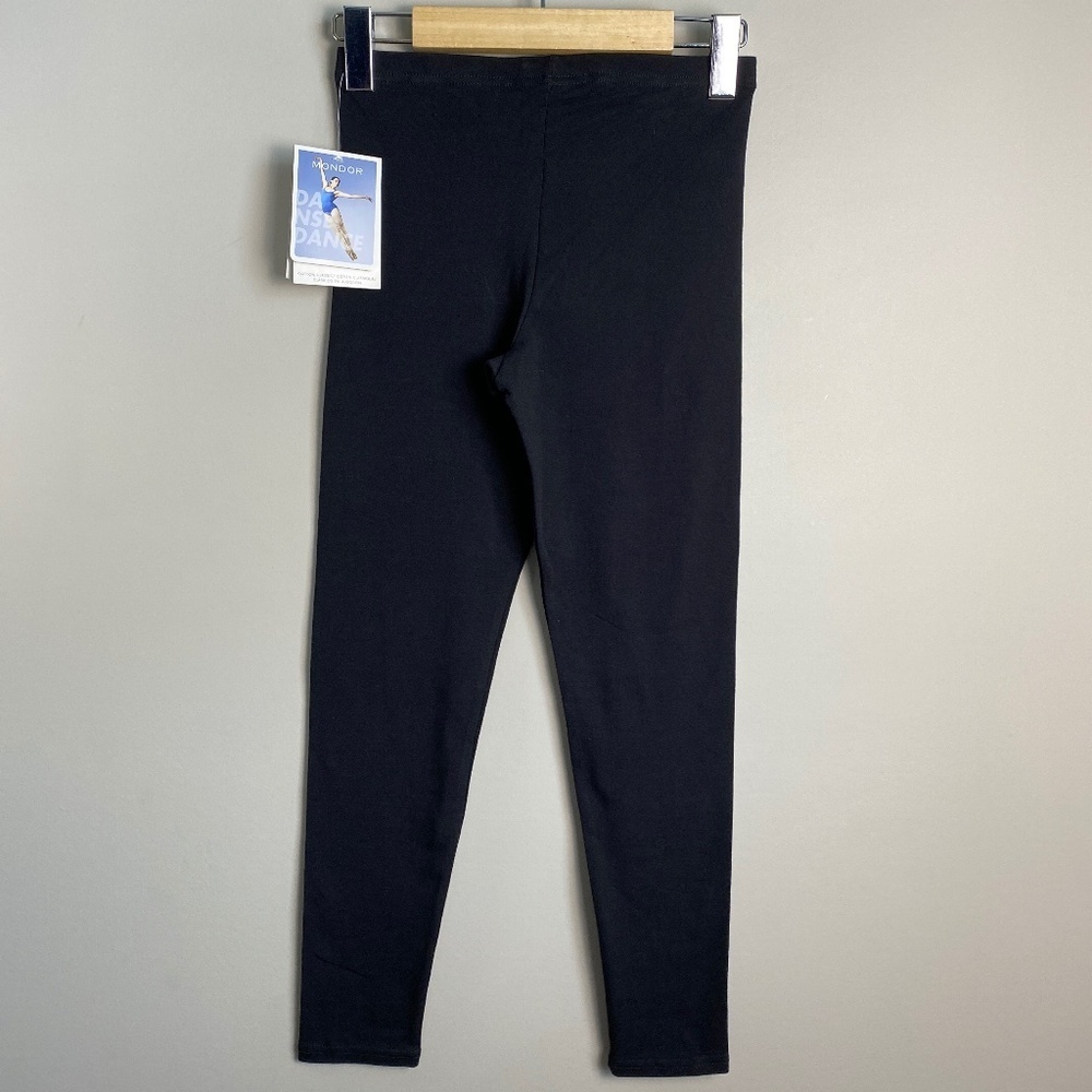 NEW Mondor Canada Cotton Classic Dance Leggings Black‎ (Style# 1641) NWT Small